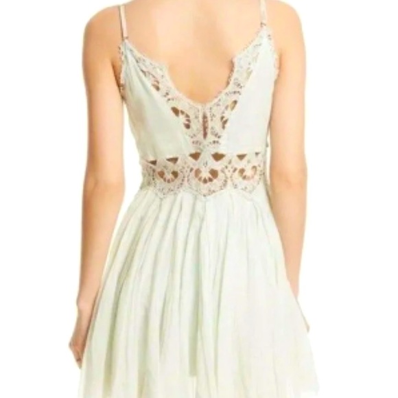 🆕 Free People Mint dress crochet - Picture 3 of 4